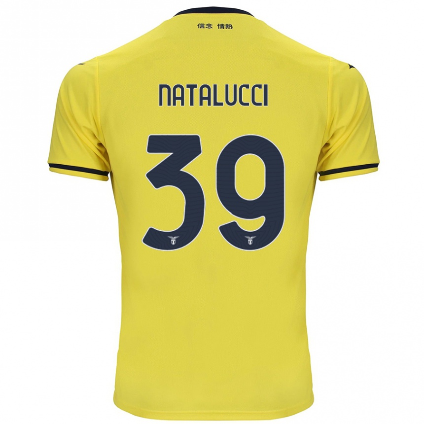 Men Football Serena Natalucci #39 Yellow Away Jersey 2024/25 T-Shirt Nz