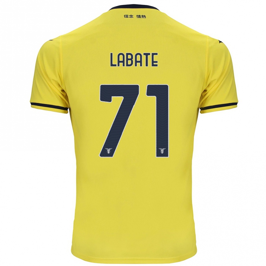 Men Football Camilla Labate #71 Yellow Away Jersey 2024/25 T-Shirt Nz