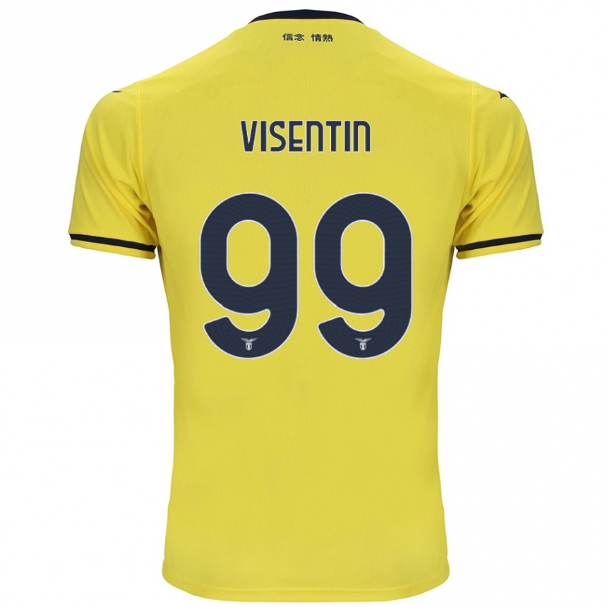 Men Football Noemi Visentin #99 Yellow Away Jersey 2024/25 T-Shirt Nz