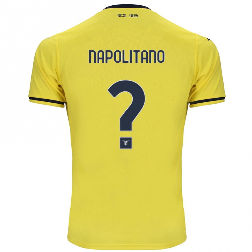 Men Football Federico Napolitano #0 Yellow Away Jersey 2024/25 T-Shirt Nz