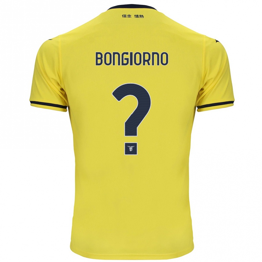 Men Football Dario Bongiorno #0 Yellow Away Jersey 2024/25 T-Shirt Nz