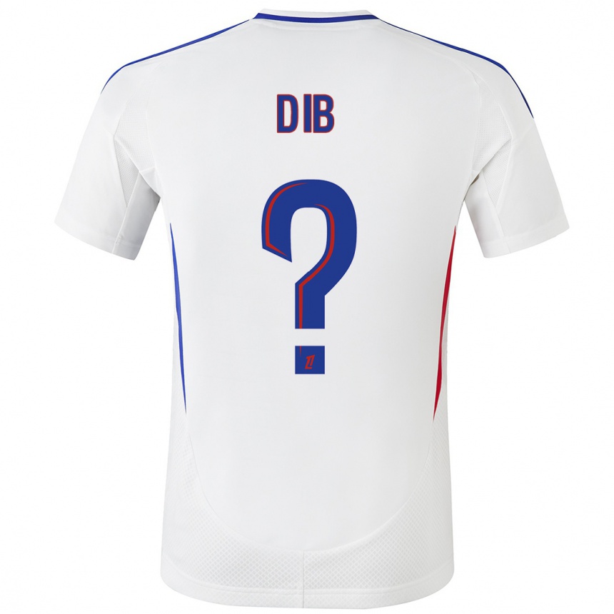 Women Football Djibrail Dib #0 White Blue Home Jersey 2024/25 T-Shirt Nz