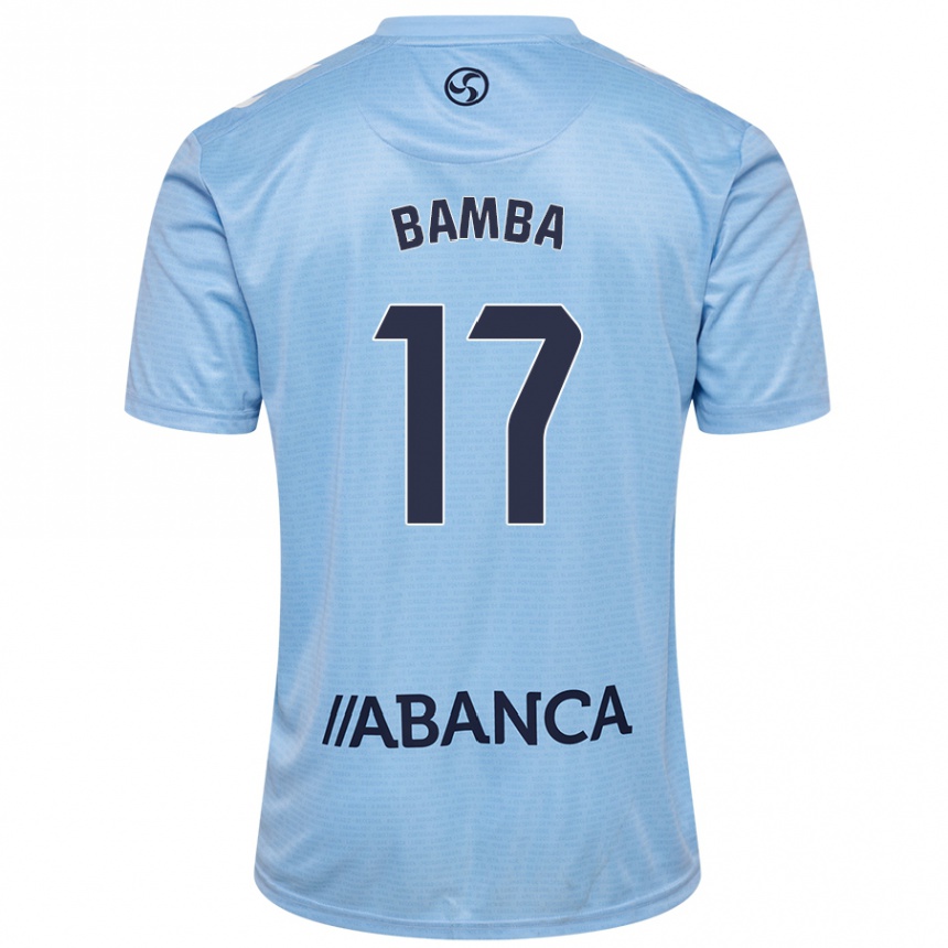 Women Football Jonathan Bamba #17 Sky Blue Home Jersey 2024/25 T-Shirt Nz