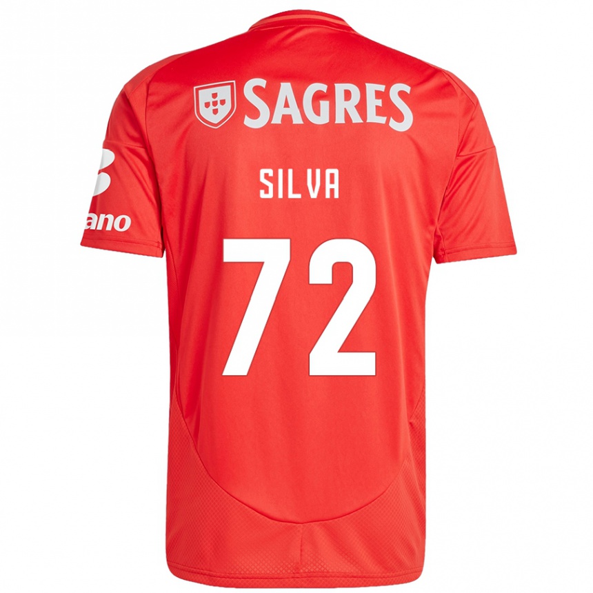 Women Football Matilde Silva #72 Red White Home Jersey 2024/25 T-Shirt Nz