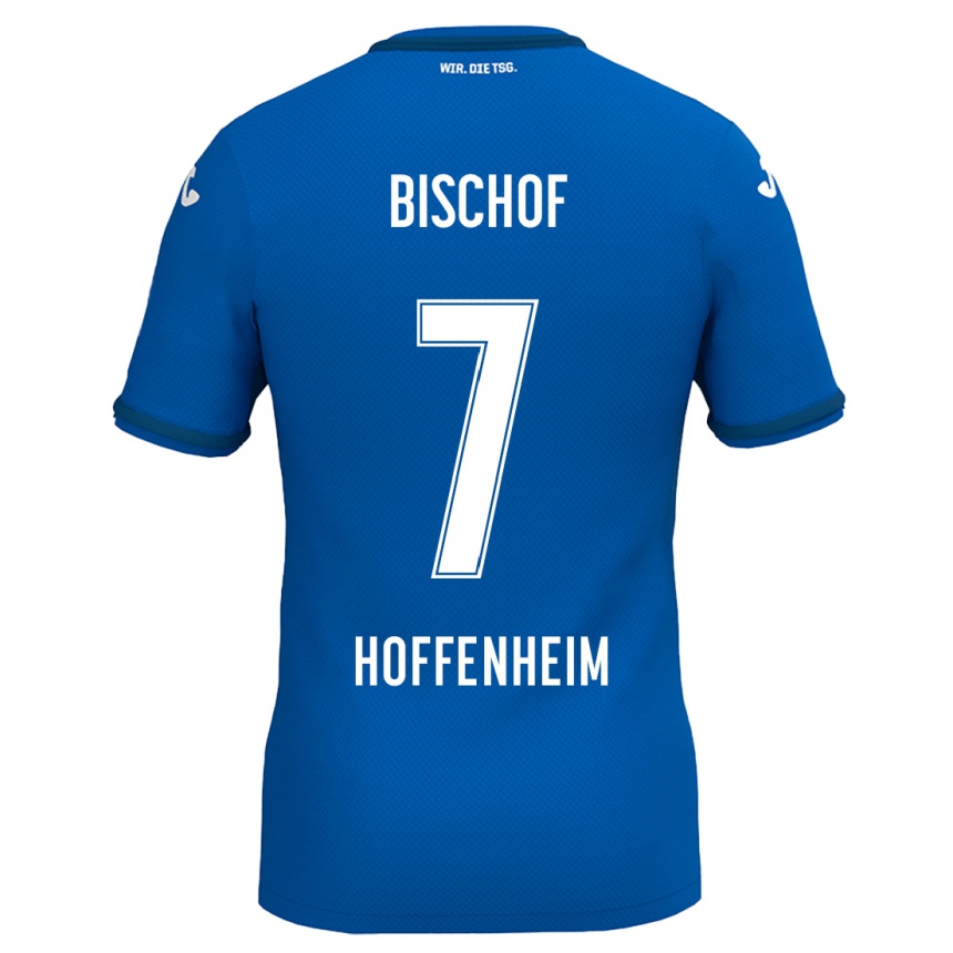 Women Football Tom Bischof #7 Royal Blue Home Jersey 2024/25 T-Shirt Nz