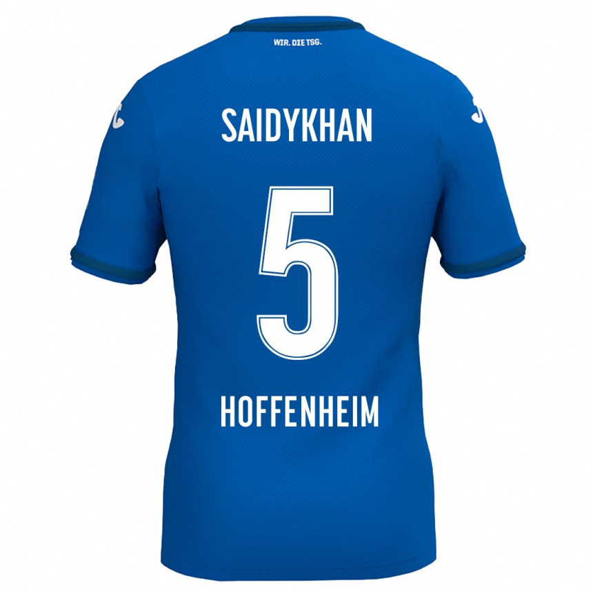 Women Football Ibrahim Saidykhan #5 Royal Blue Home Jersey 2024/25 T-Shirt Nz