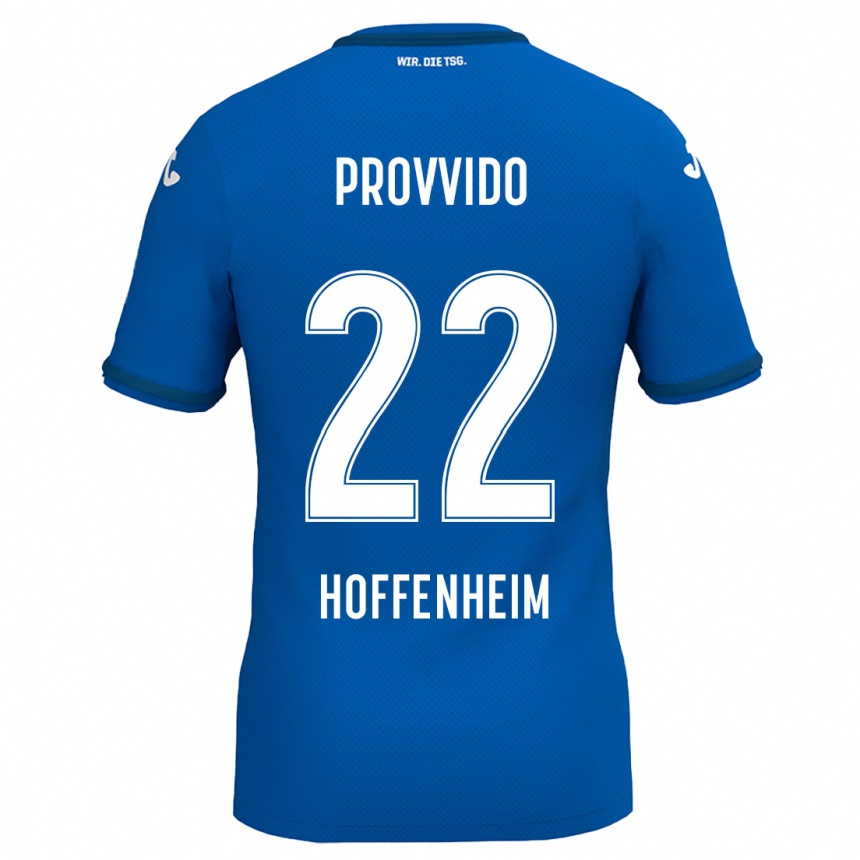 Women Football Luca Provvido #22 Royal Blue Home Jersey 2024/25 T-Shirt Nz