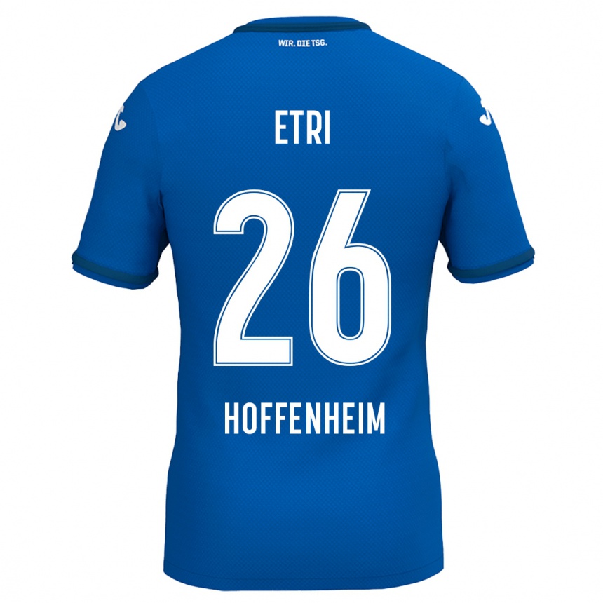 Women Football Ahmed Etri #26 Royal Blue Home Jersey 2024/25 T-Shirt Nz