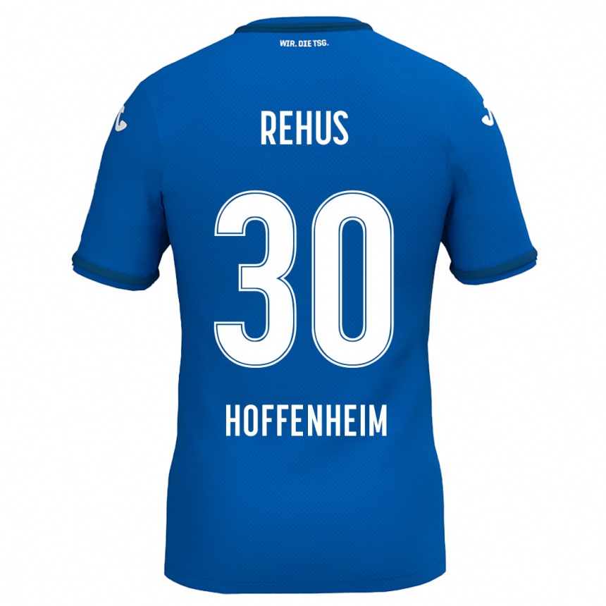 Women Football Milan Rehus #30 Royal Blue Home Jersey 2024/25 T-Shirt Nz