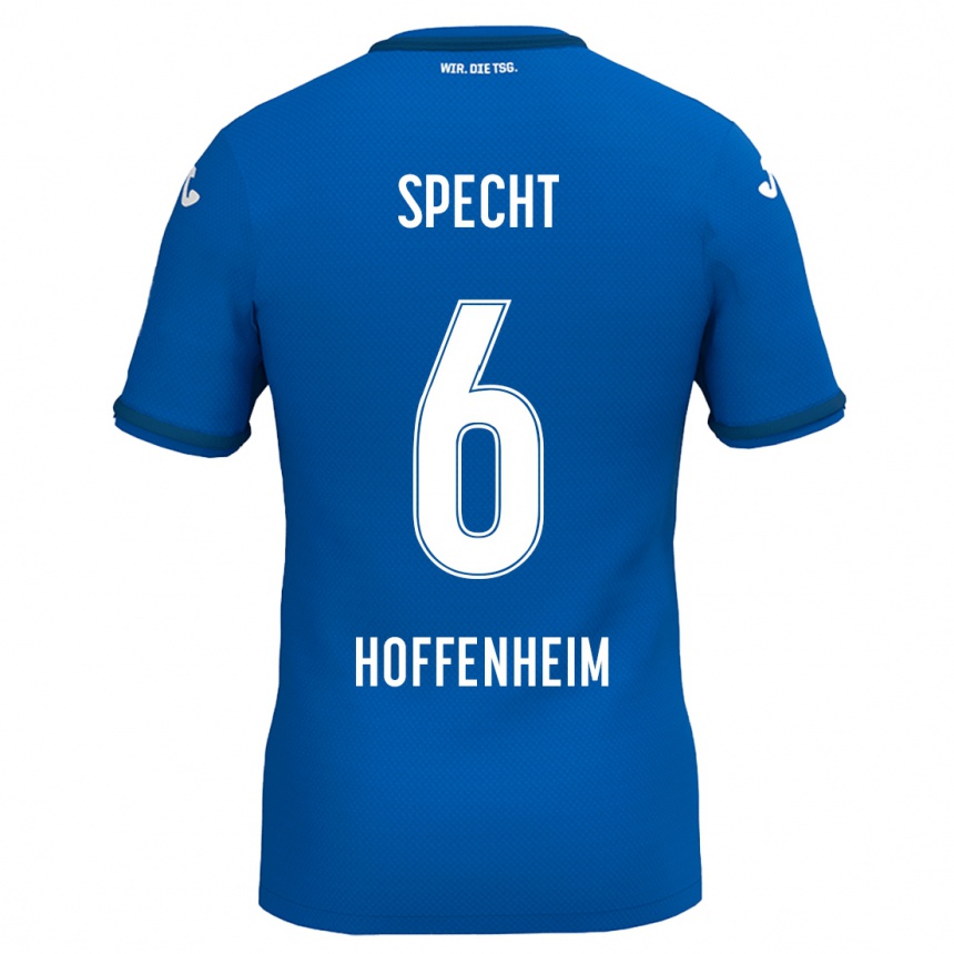 Women Football Michaela Specht #6 Royal Blue Home Jersey 2024/25 T-Shirt Nz