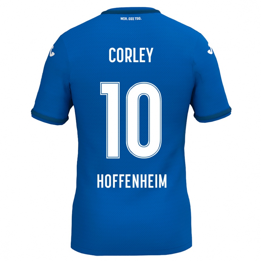 Women Football Gia Corley #10 Royal Blue Home Jersey 2024/25 T-Shirt Nz