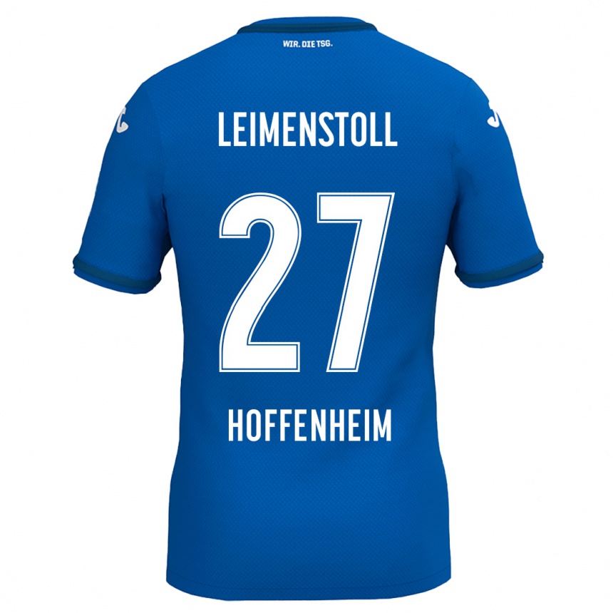 Women Football Vanessa Leimenstoll #27 Royal Blue Home Jersey 2024/25 T-Shirt Nz