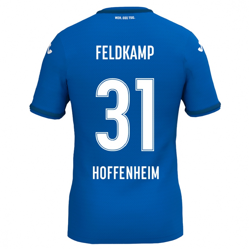 Women Football Jana Feldkamp #31 Royal Blue Home Jersey 2024/25 T-Shirt Nz