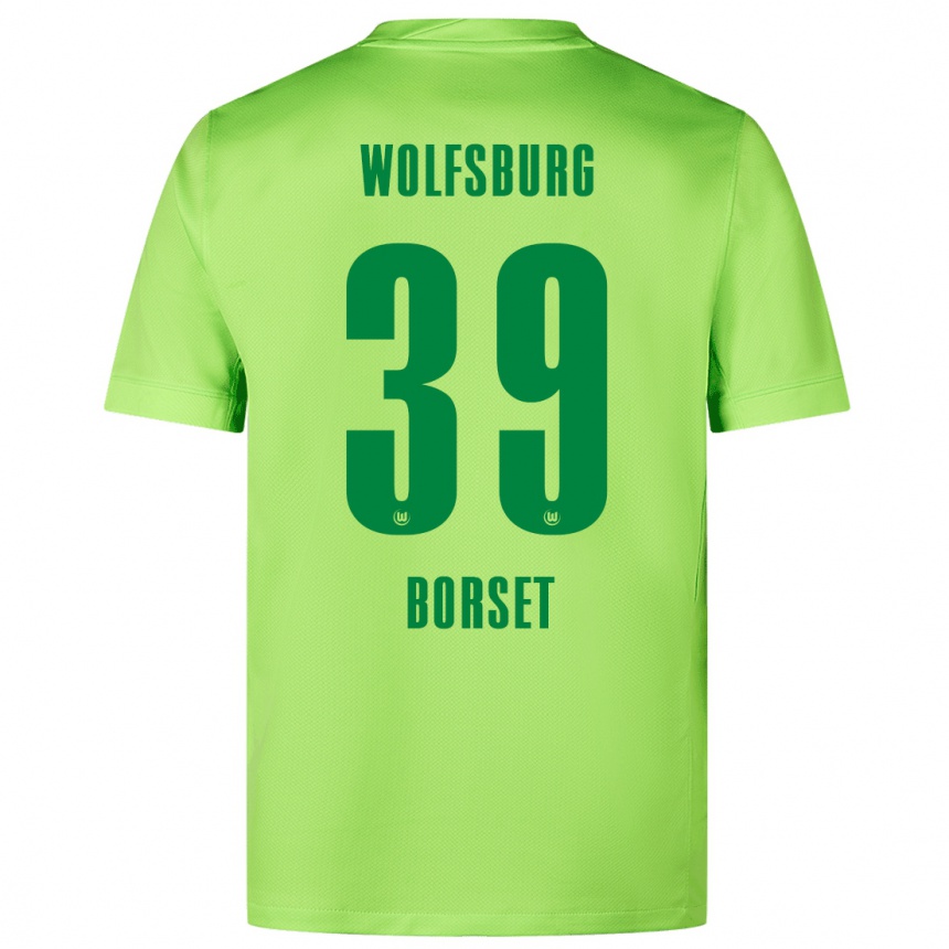 Women Football Anders Rønne Børset #39 Fluorescent Green Home Jersey 2024/25 T-Shirt Nz