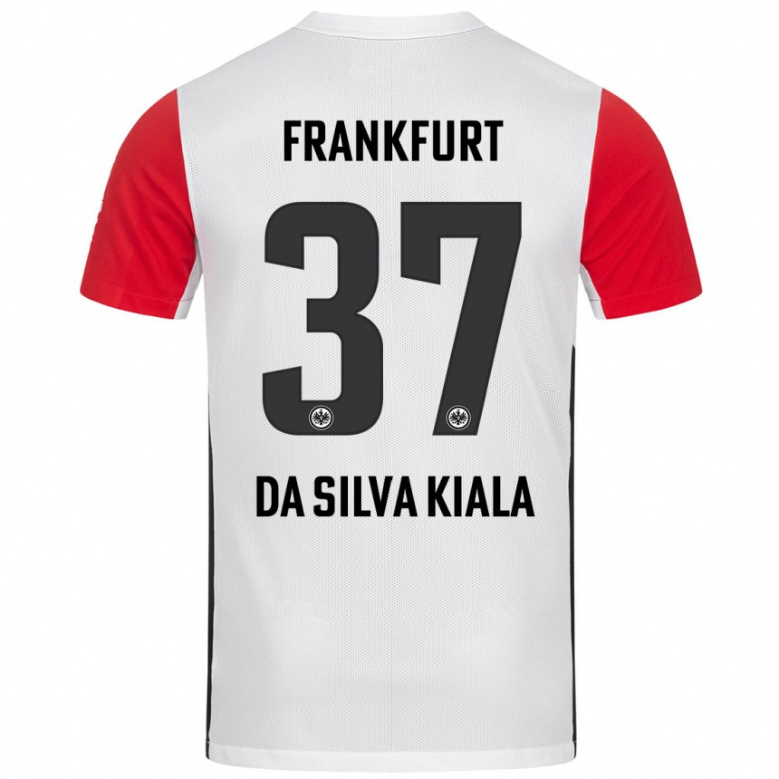 Women Football Joel Da Silva Kiala #37 White Red Home Jersey 2024/25 T-Shirt Nz