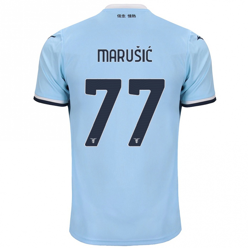 Women Football Adam Marusic #77 Blue Home Jersey 2024/25 T-Shirt Nz