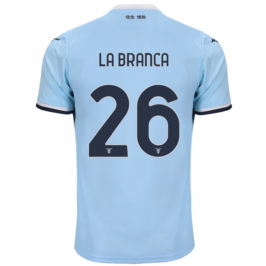 Women Football Ruggero La Branca #26 Blue Home Jersey 2024/25 T-Shirt Nz