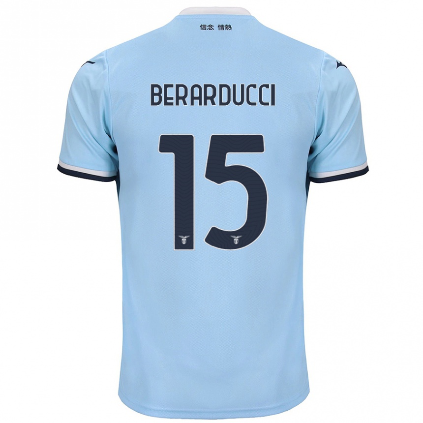 Women Football Martina Berarducci #15 Blue Home Jersey 2024/25 T-Shirt Nz