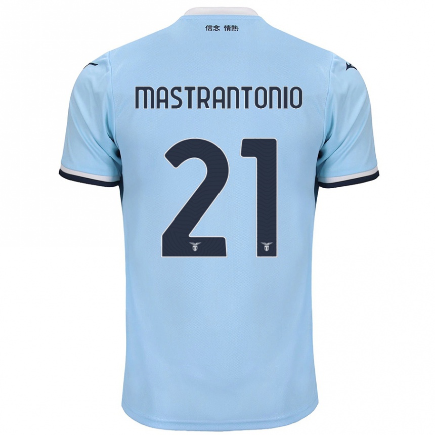 Women Football Ella Mastrantonio #21 Blue Home Jersey 2024/25 T-Shirt Nz