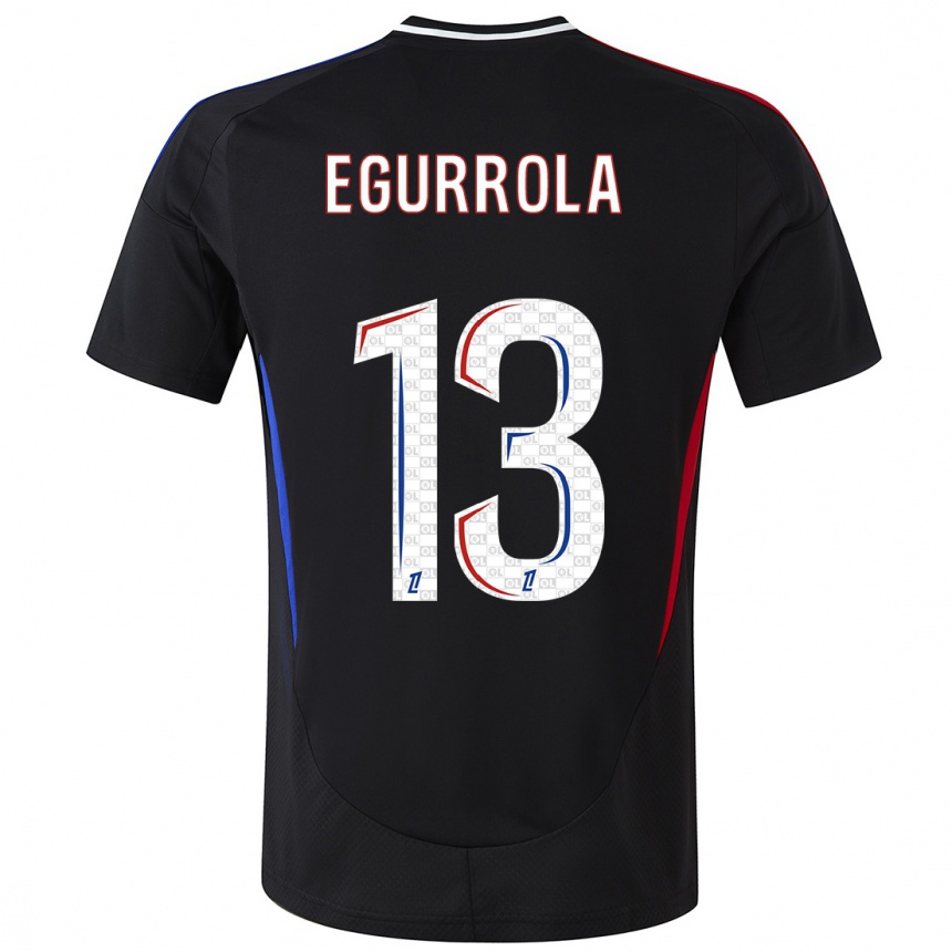 Women Football Damaris Egurrola #13 Black Away Jersey 2024/25 T-Shirt Nz