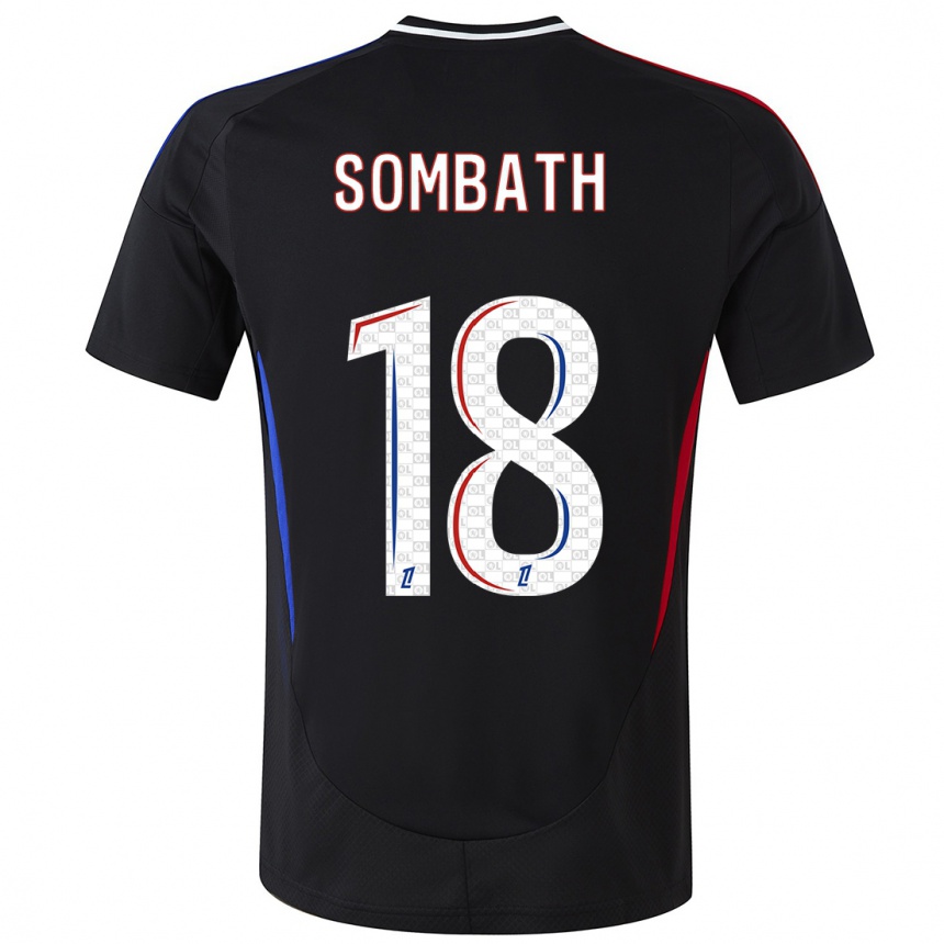 Women Football Alice Sombath #18 Black Away Jersey 2024/25 T-Shirt Nz