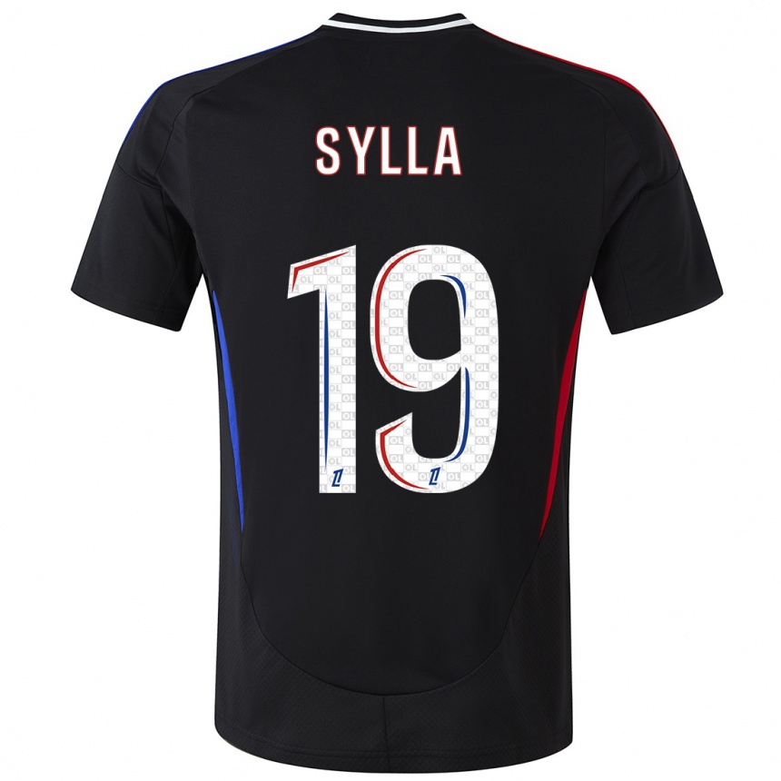 Women Football Kysha Sylla #19 Black Away Jersey 2024/25 T-Shirt Nz