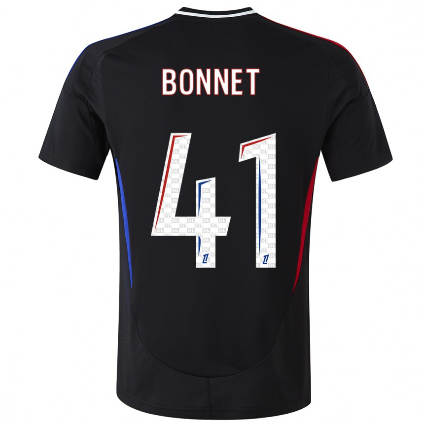 Women Football Noam Bonnet #41 Black Away Jersey 2024/25 T-Shirt Nz