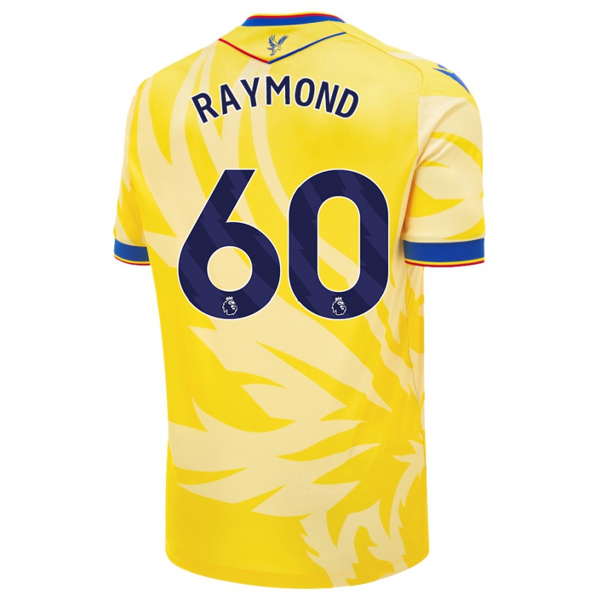 Women Football Jadan Raymond #60 Yellow Away Jersey 2024/25 T-Shirt Nz