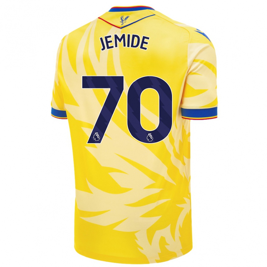 Women Football Mofe Jemide #70 Yellow Away Jersey 2024/25 T-Shirt Nz