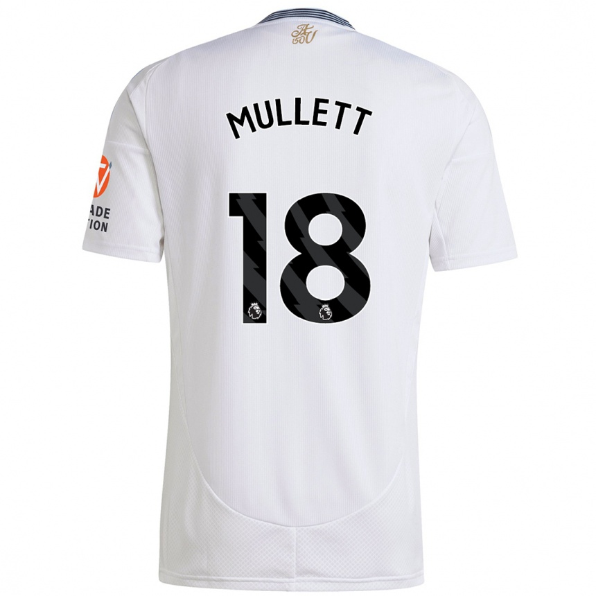 Women Football Georgia Mullett #18 White Away Jersey 2024/25 T-Shirt Nz