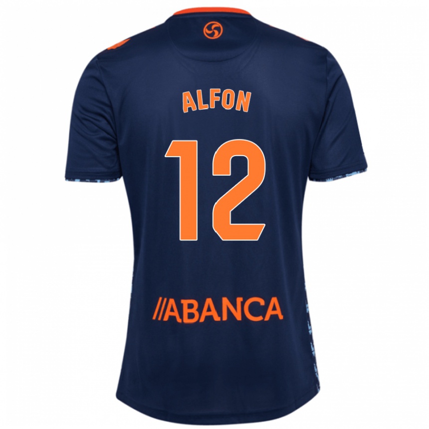 Women Football Alfon González #12 Navy Blue Away Jersey 2024/25 T-Shirt Nz