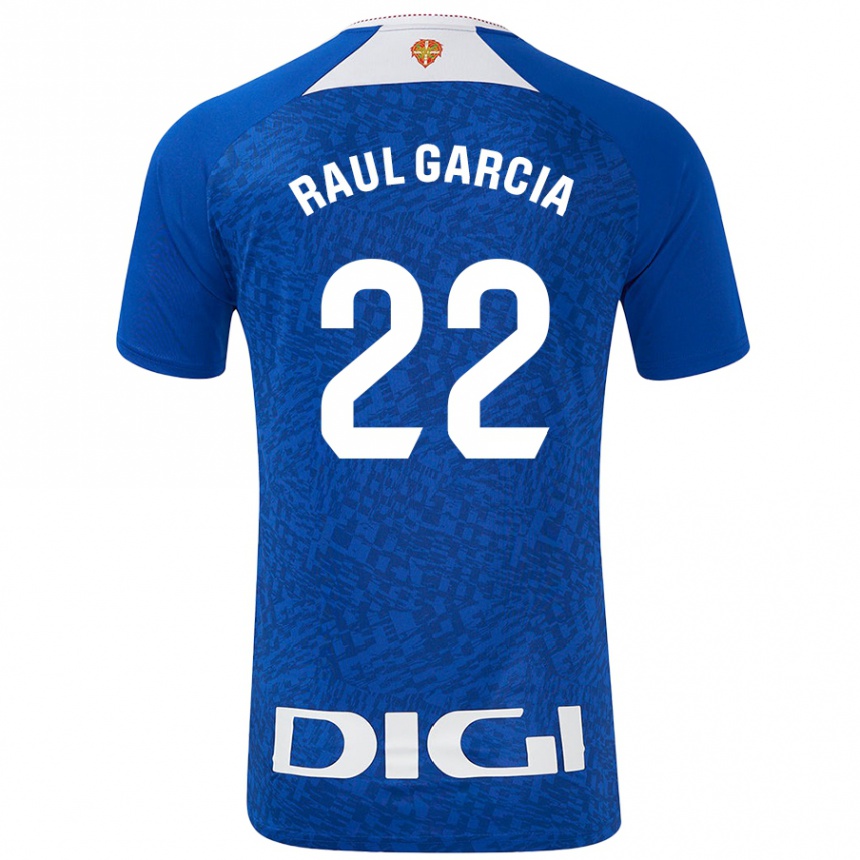 Women Football Raúl García #22 Royal Blue Away Jersey 2024/25 T-Shirt Nz