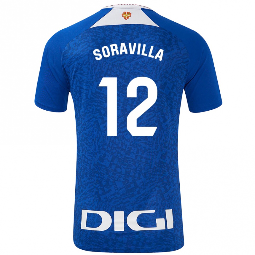 Women Football Ander Soravilla #12 Royal Blue Away Jersey 2024/25 T-Shirt Nz