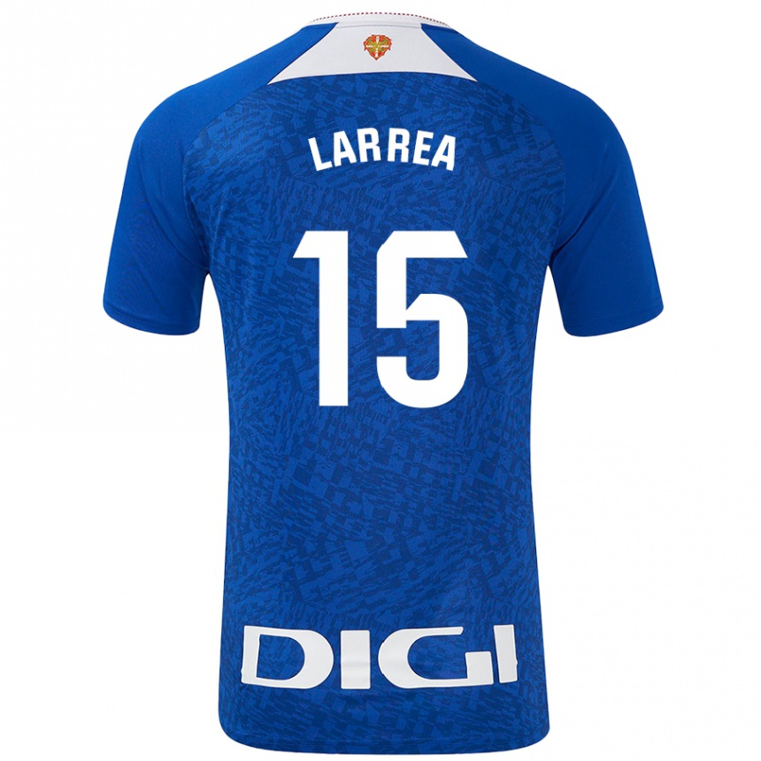 Women Football Beñat Larrea #15 Royal Blue Away Jersey 2024/25 T-Shirt Nz