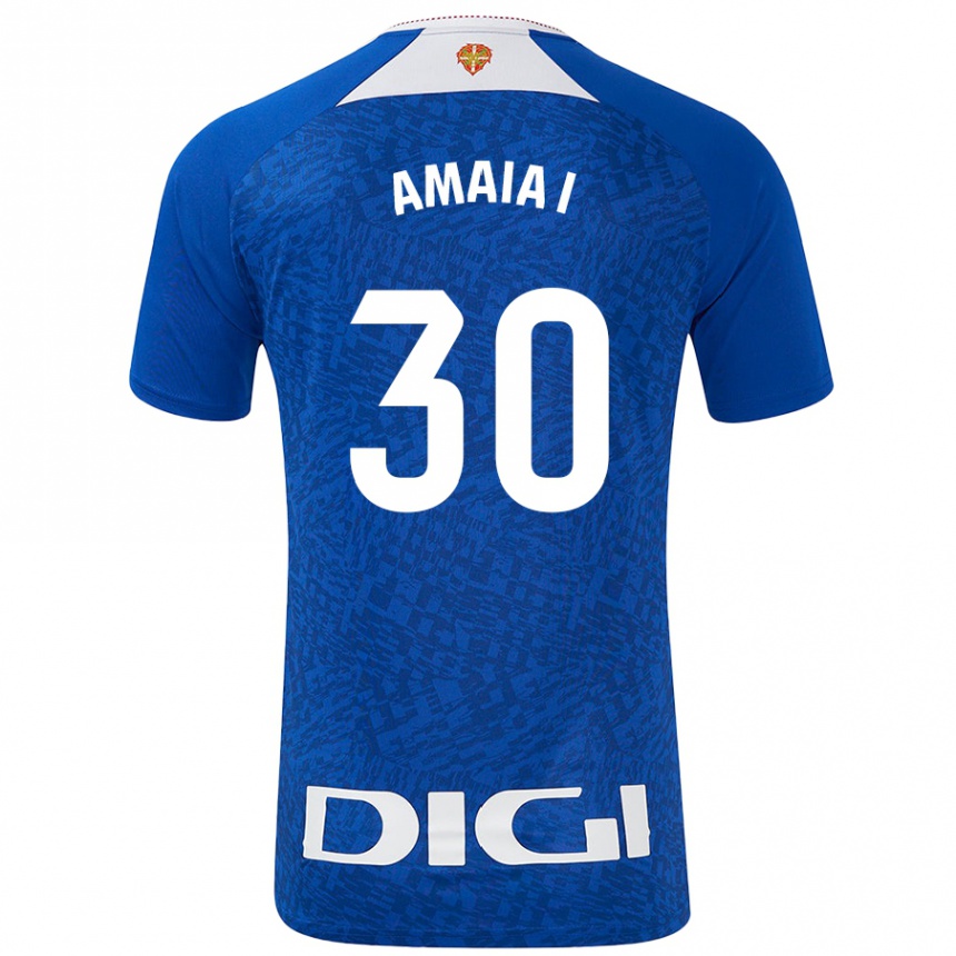 Women Football Amaia Iribarren Arteta #30 Royal Blue Away Jersey 2024/25 T-Shirt Nz