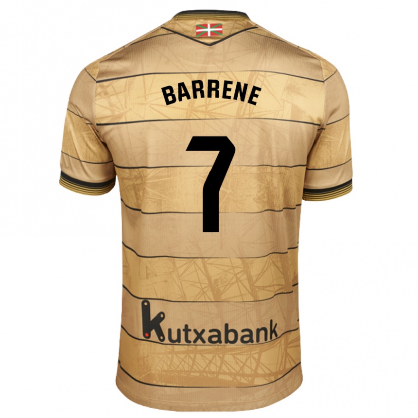 Women Football Ander Barrene #7 Brown Away Jersey 2024/25 T-Shirt Nz