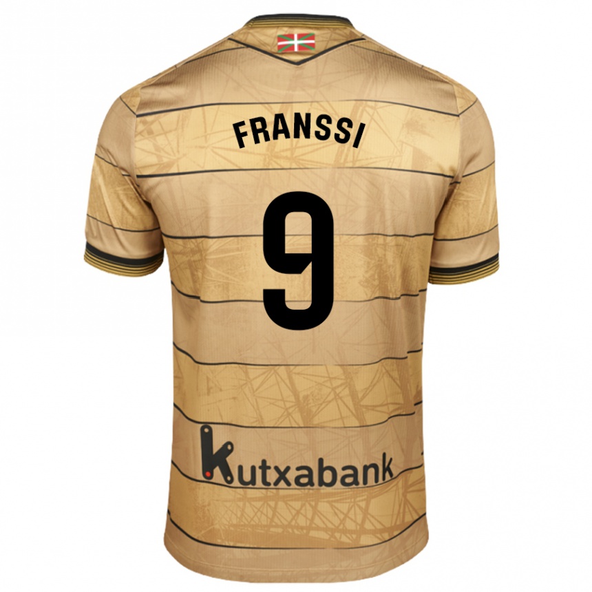 Women Football Sanni Maija Franssi #9 Brown Away Jersey 2024/25 T-Shirt Nz