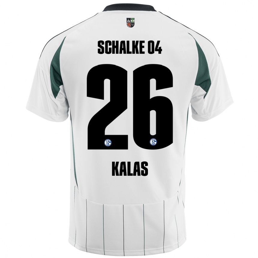 Women Football Tomas Kalas #26 White Green Away Jersey 2024/25 T-Shirt Nz