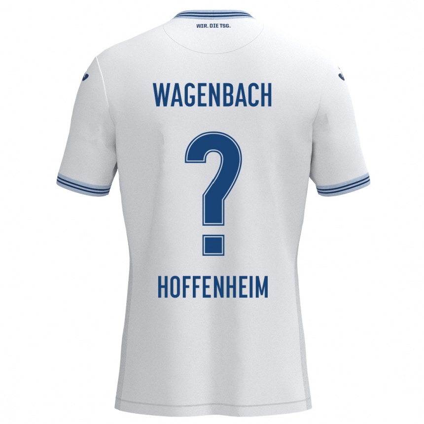 Women Football Lion Wagenbach #0 White Blue Away Jersey 2024/25 T-Shirt Nz