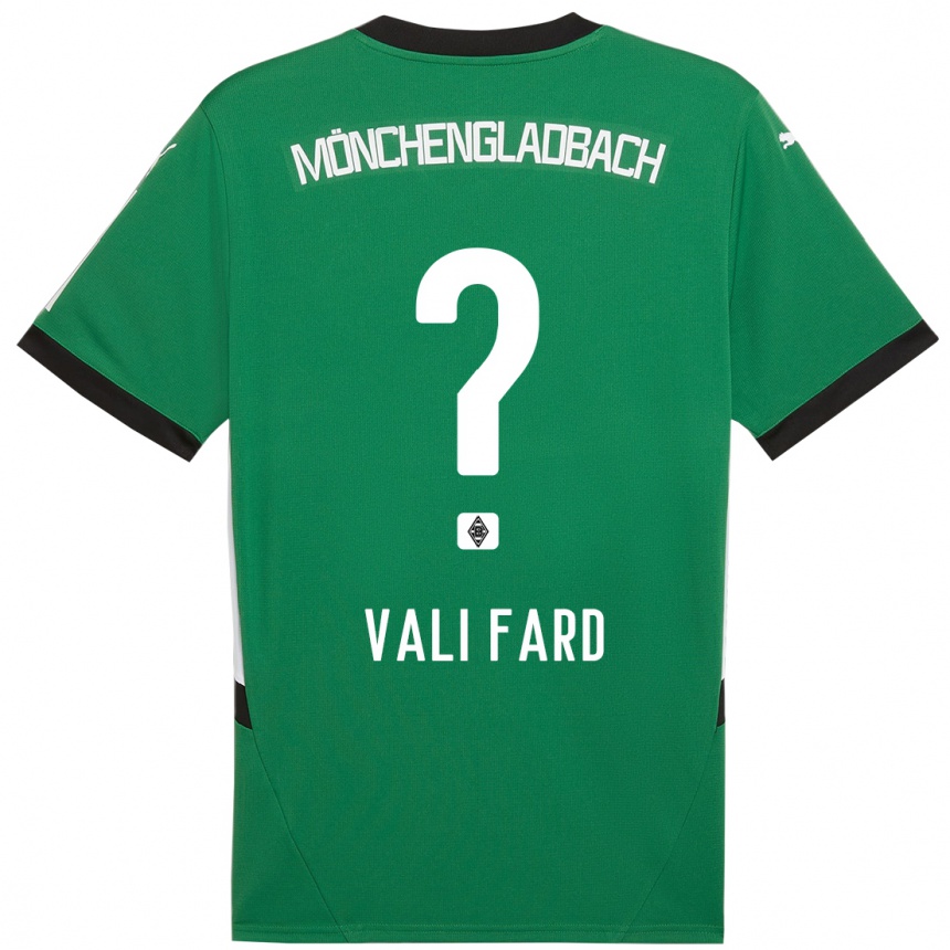 Women Football Elias Vali Fard #0 Green White Away Jersey 2024/25 T-Shirt Nz