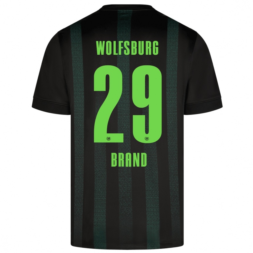 Women Football Jule Brand #29 Dark Green Away Jersey 2024/25 T-Shirt Nz