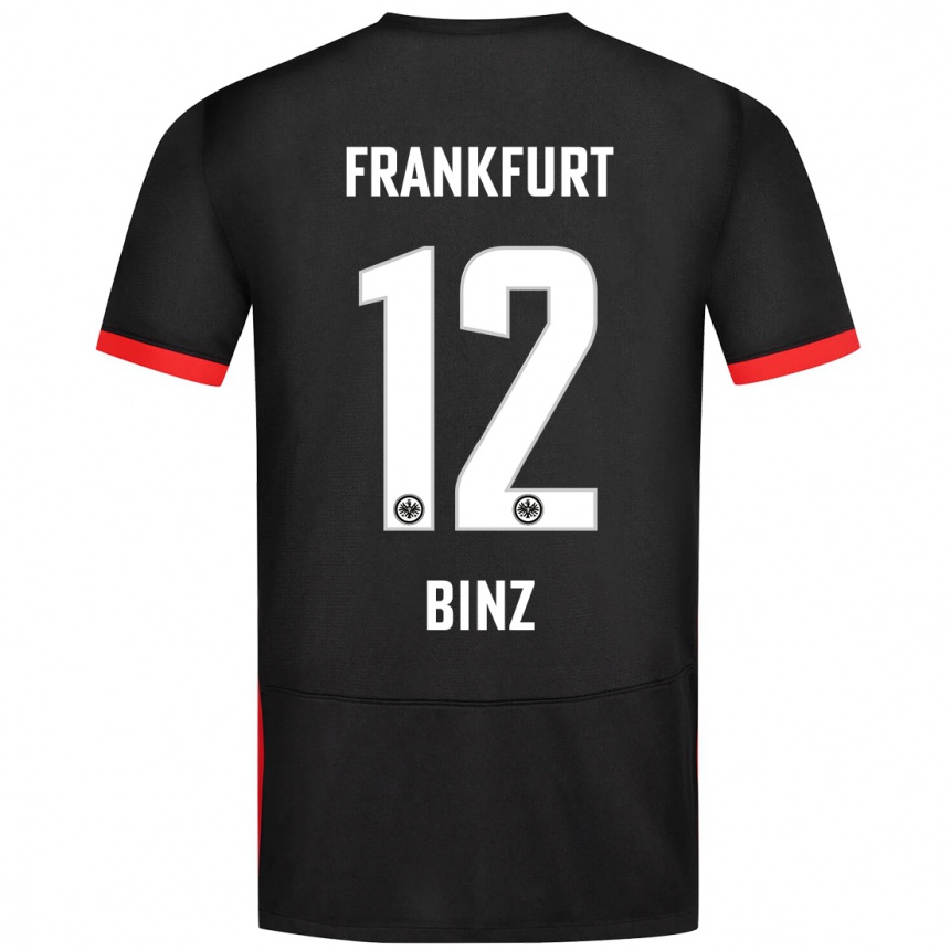 Women Football Sam Binz #12 Black Away Jersey 2024/25 T-Shirt Nz