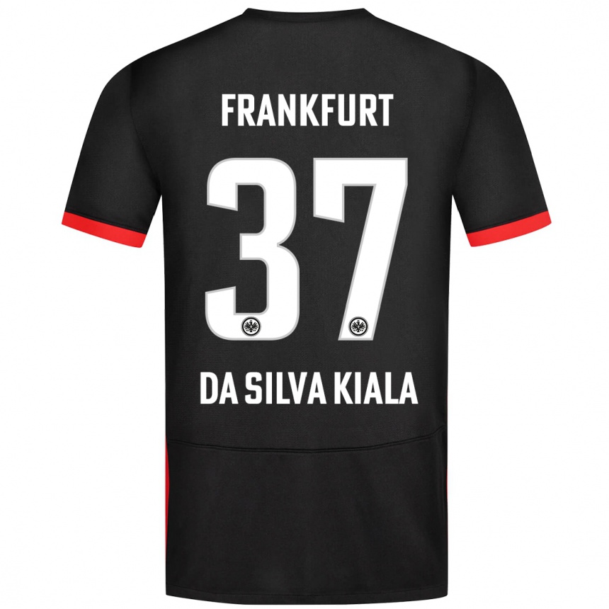 Women Football Joel Da Silva Kiala #37 Black Away Jersey 2024/25 T-Shirt Nz