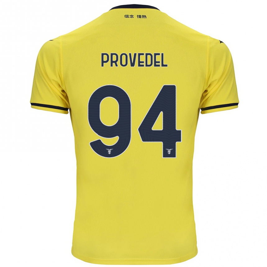 Women Football Ivan Provedel #94 Yellow Away Jersey 2024/25 T-Shirt Nz