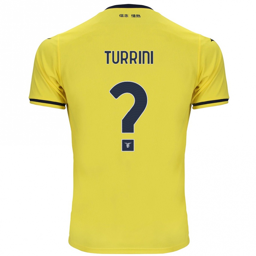 Women Football Giordano Turrini #0 Yellow Away Jersey 2024/25 T-Shirt Nz