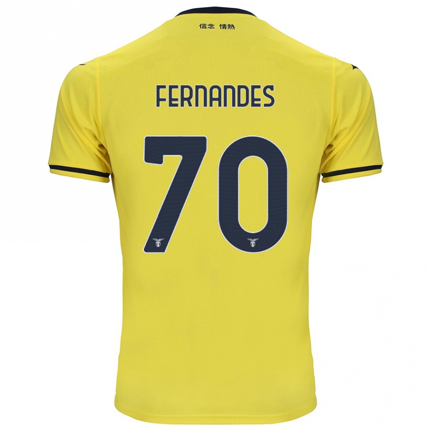 Women Football Saná Fernandes #70 Yellow Away Jersey 2024/25 T-Shirt Nz