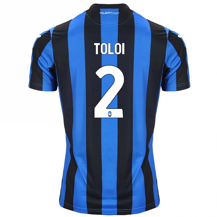 Kids Football Rafael Tolói #2 Blue Black Home Jersey 2024/25 T-Shirt Nz