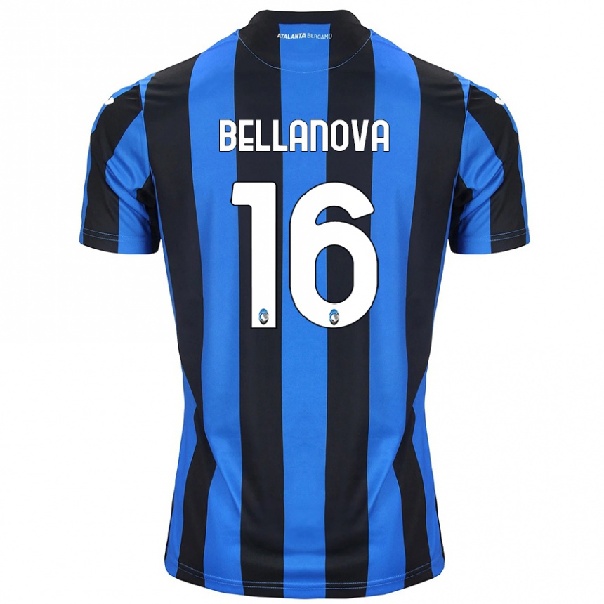 Kids Football Raoul Bellanova #16 Blue Black Home Jersey 2024/25 T-Shirt Nz