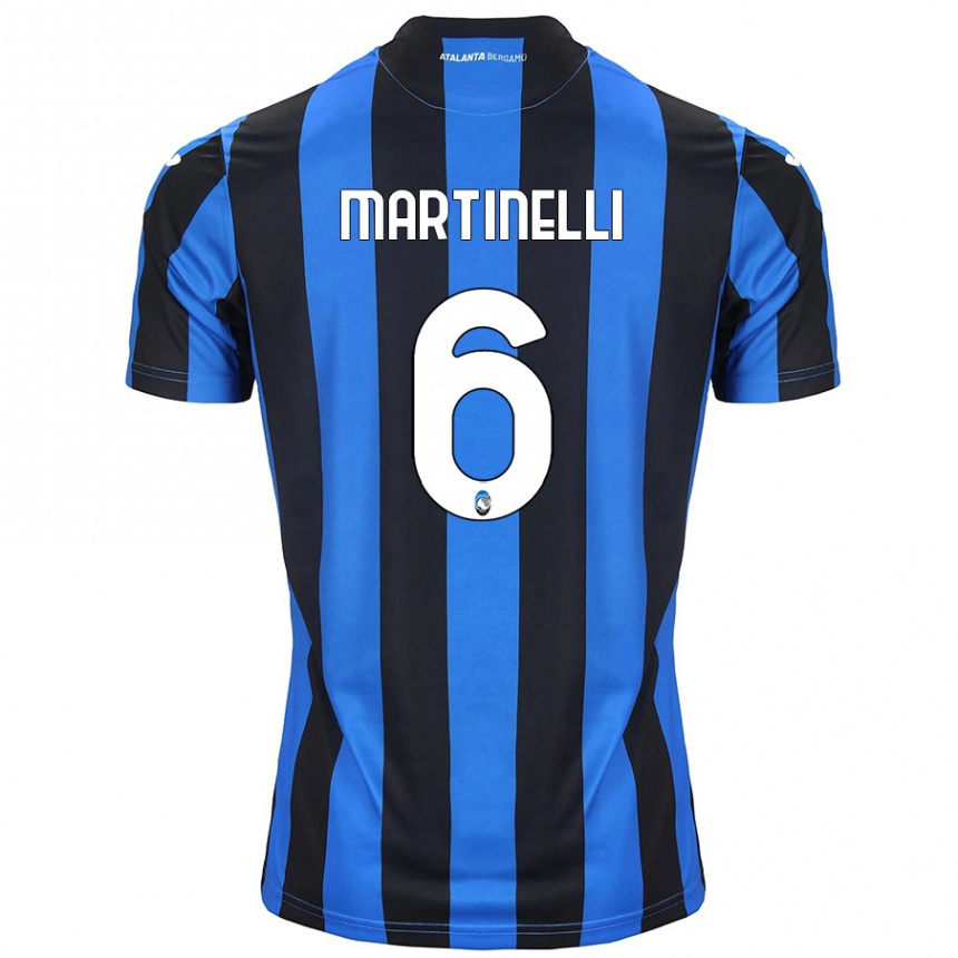 Kids Football Gabriel Martinelli #6 Blue Black Home Jersey 2024/25 T-Shirt Nz