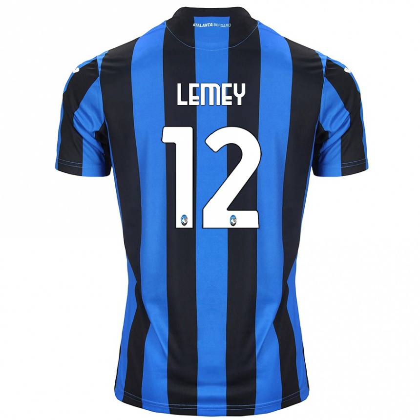 Kids Football Diede Lemey #12 Blue Black Home Jersey 2024/25 T-Shirt Nz